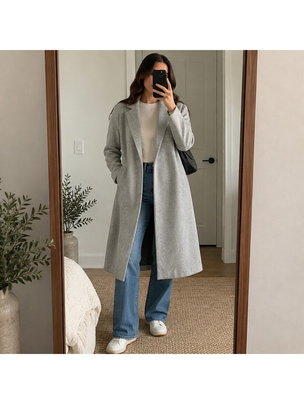 Zara Classic Light Gray Coat